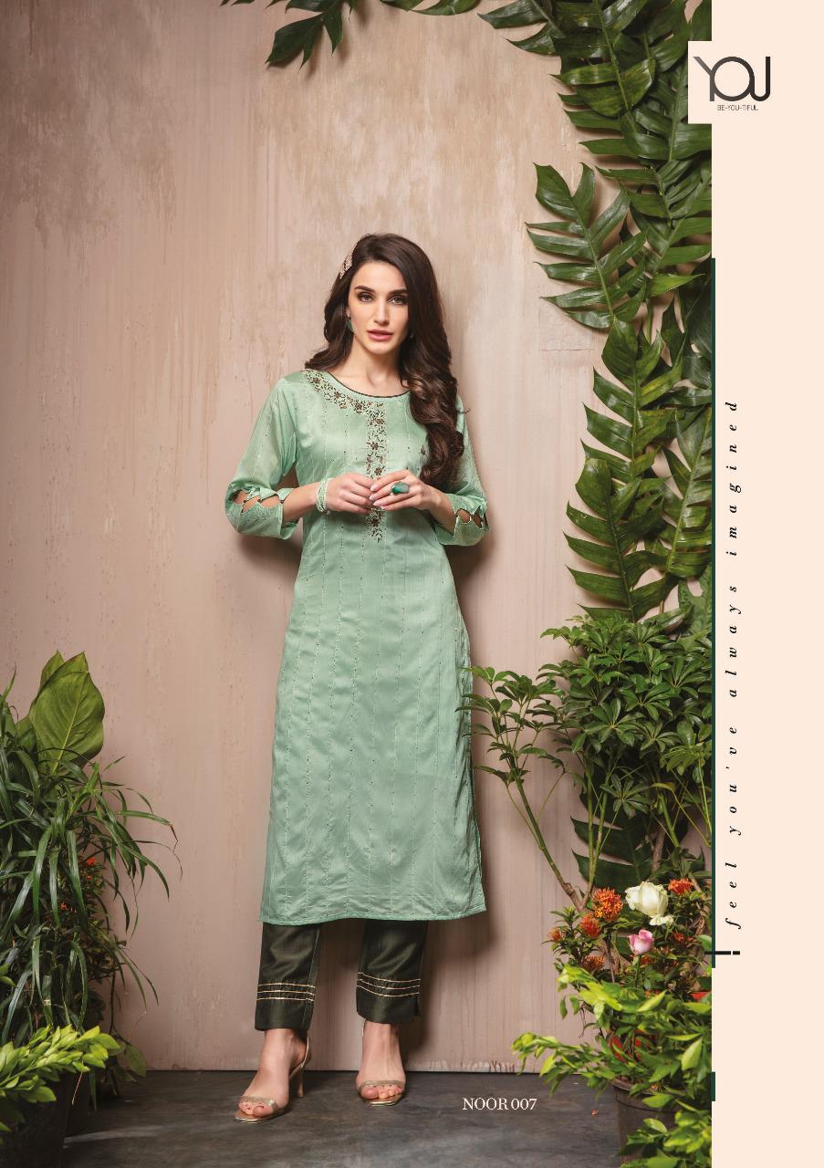 Wanna Noor latest Fancy Designer Festive Wear Kurti With Bottom Collection